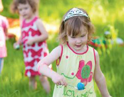 Eierlauf - Kinder-Gartenolympiade