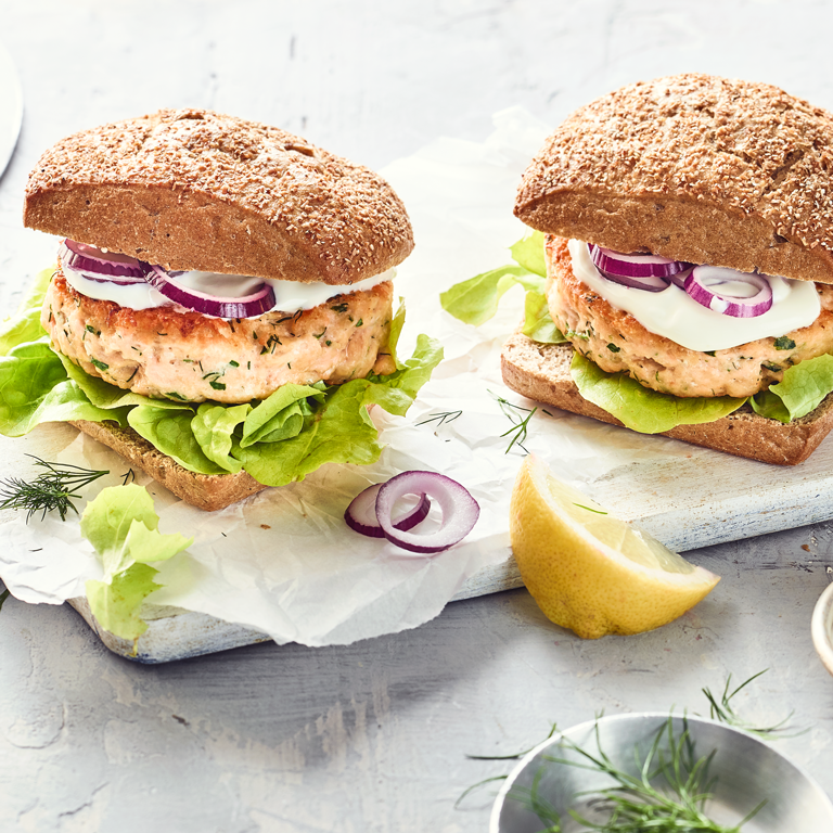 Lachs Burger 