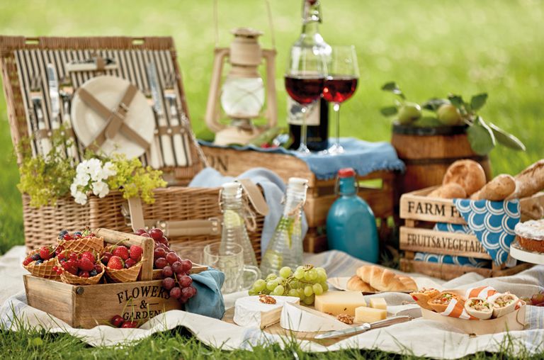 Picknick im Frühling