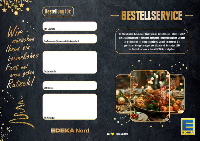 Vorbestellzettel EDEKA Nord