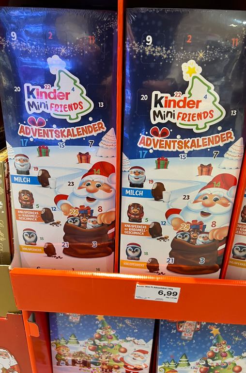 Kinder Mini friends adventskalender