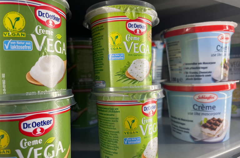 vegane Creme von Dr. Oetker